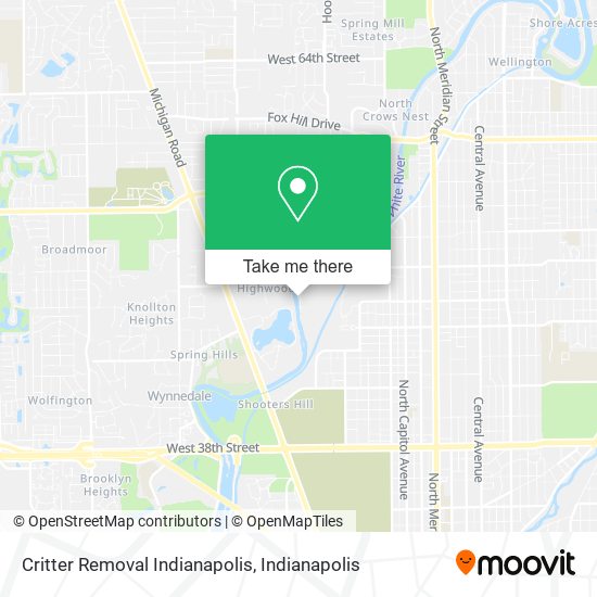 Critter Removal Indianapolis map