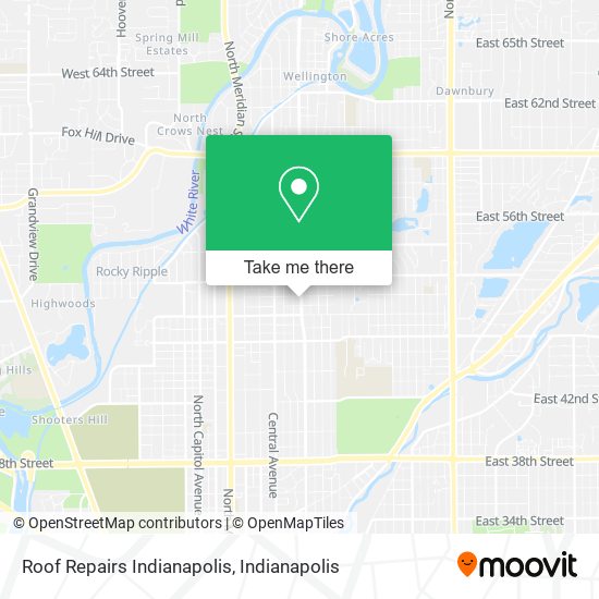 Mapa de Roof Repairs Indianapolis