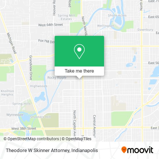 Theodore W Skinner Attorney map