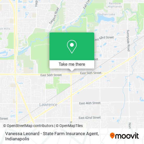Mapa de Vanessa Leonard - State Farm Insurance Agent
