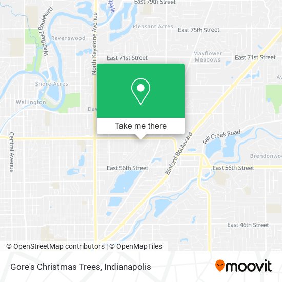 Gore's Christmas Trees map