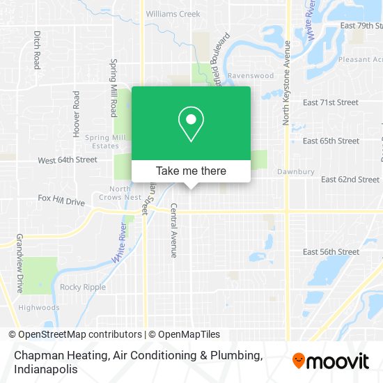 Mapa de Chapman Heating, Air Conditioning & Plumbing