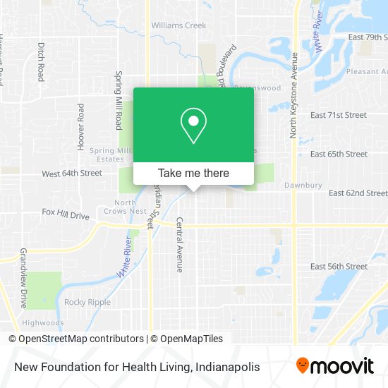 New Foundation for Health Living map