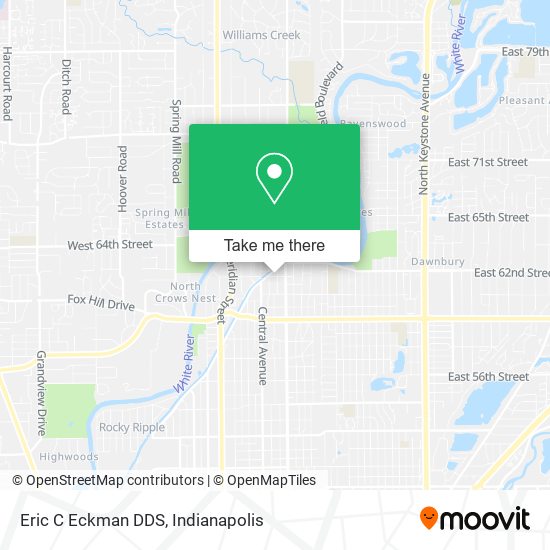 Eric C Eckman DDS map