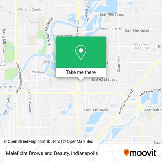 Maleficint Brows and Beauty map