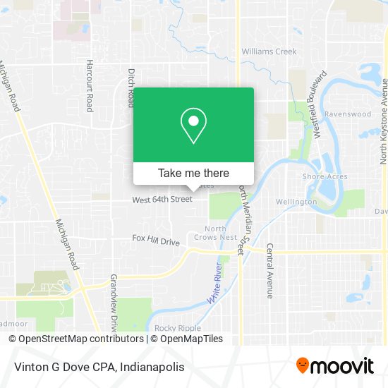 Vinton G Dove CPA map