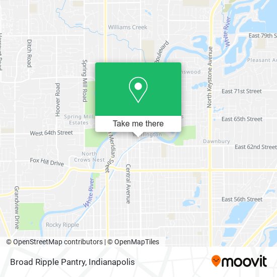 Broad Ripple Pantry map
