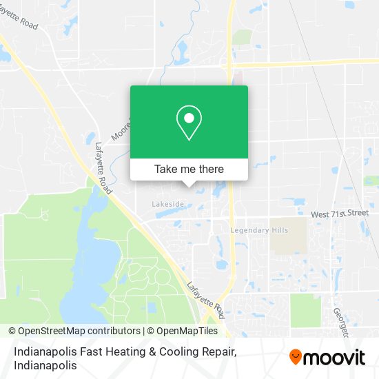 Mapa de Indianapolis Fast Heating & Cooling Repair