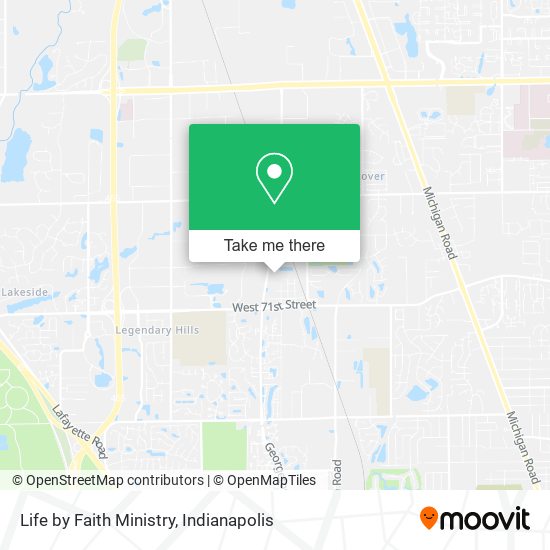 Life by Faith Ministry map