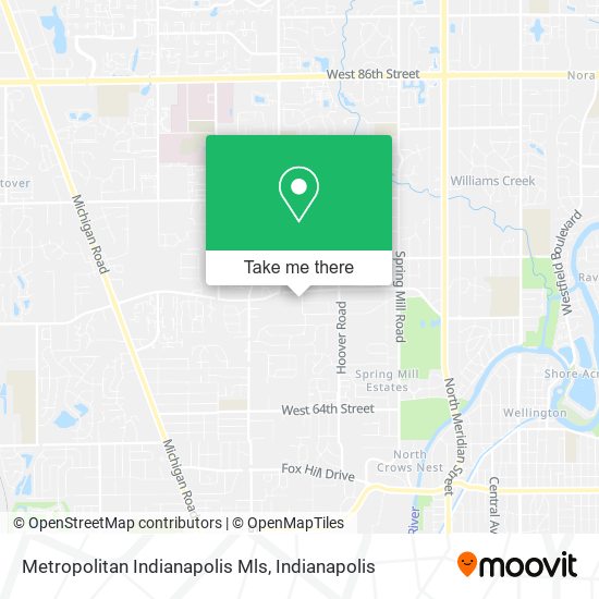 Mapa de Metropolitan Indianapolis Mls