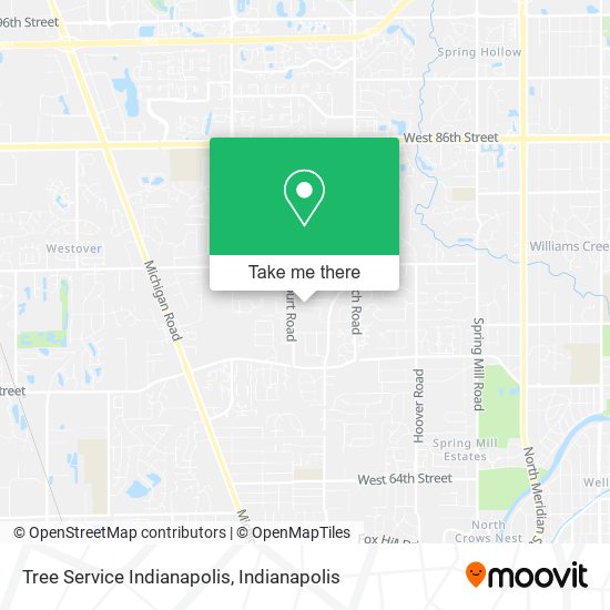 Mapa de Tree Service Indianapolis