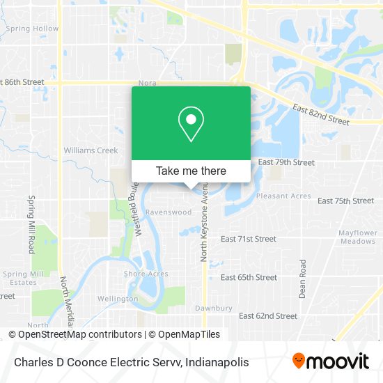 Charles D Coonce Electric Servv map