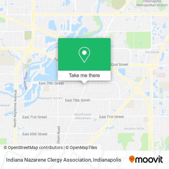 Indiana Nazarene Clergy Association map