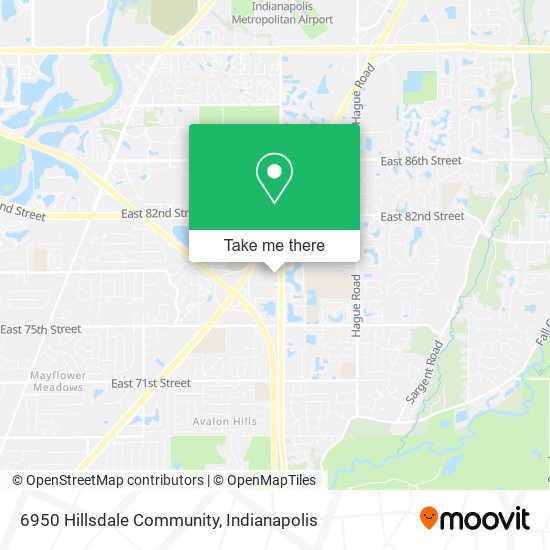 Mapa de 6950 Hillsdale Community