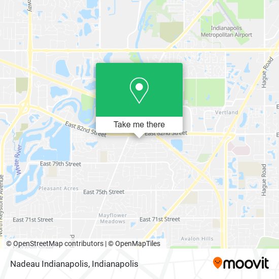 Nadeau Indianapolis map