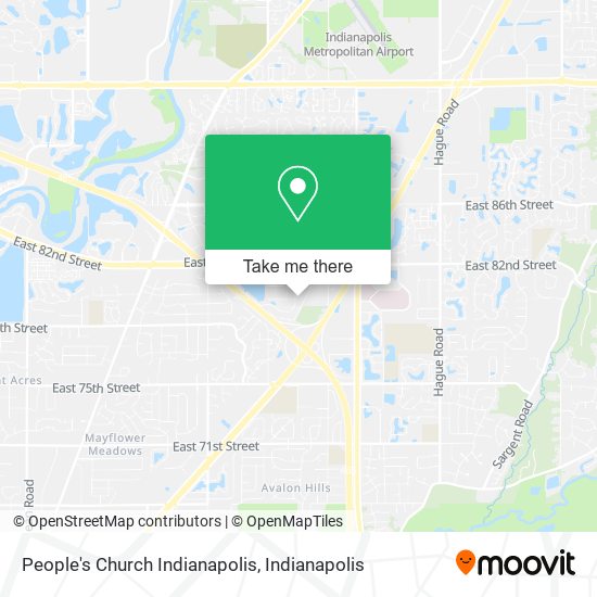 Mapa de People's Church Indianapolis