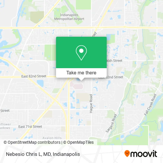 Nebesio Chris L, MD map