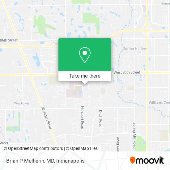 Brian P Mulherin, MD map