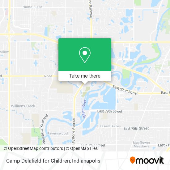 Camp Delafield for Children map