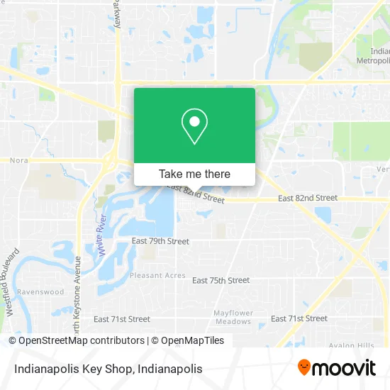 Indianapolis Key Shop map
