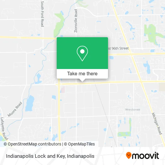 Indianapolis Lock and Key map