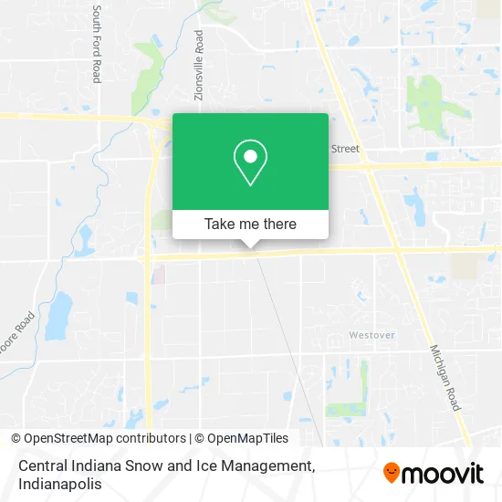 Central Indiana Snow and Ice Management map