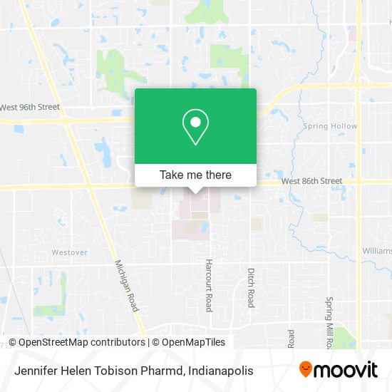 Jennifer Helen Tobison Pharmd map