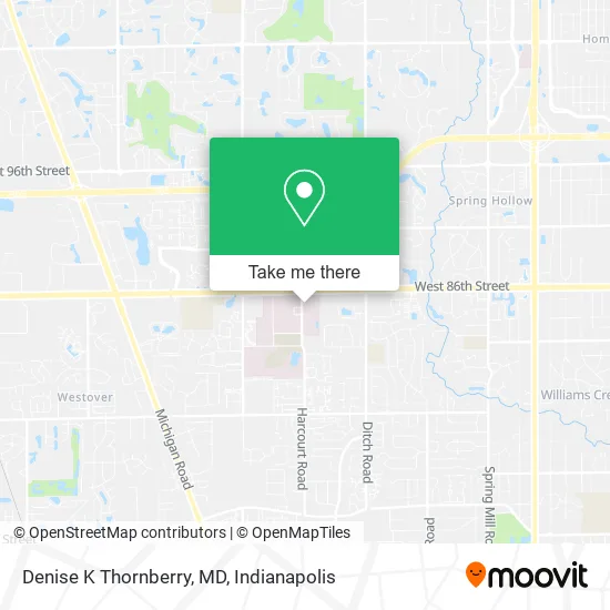 Denise K Thornberry, MD map
