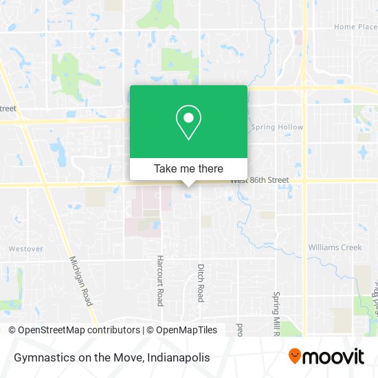 Gymnastics on the Move map