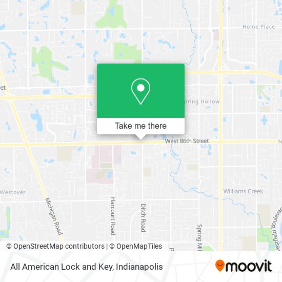 Mapa de All American Lock and Key