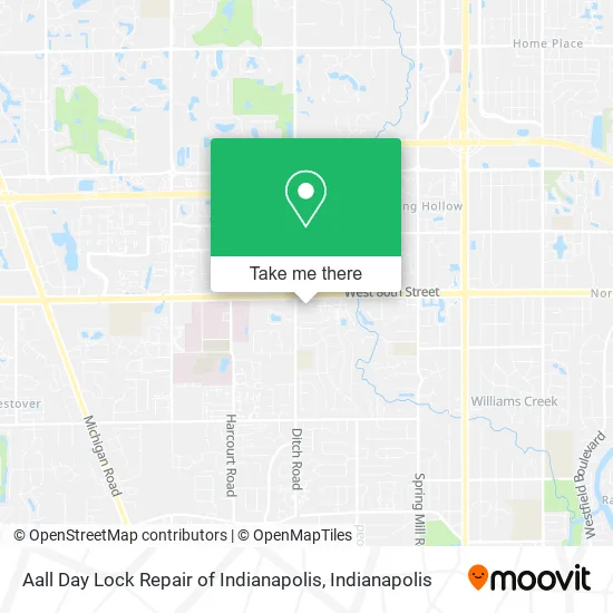 Aall Day Lock Repair of Indianapolis map