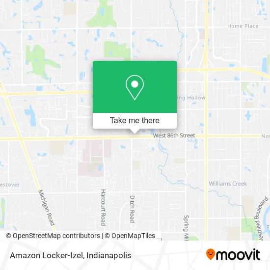 Amazon Locker-Izel map