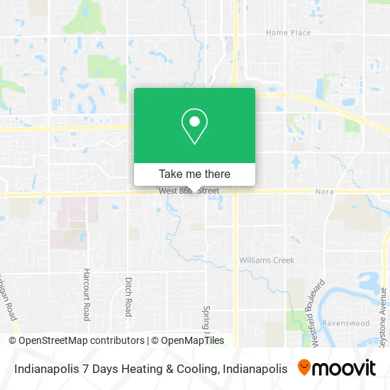 Indianapolis 7 Days Heating & Cooling map