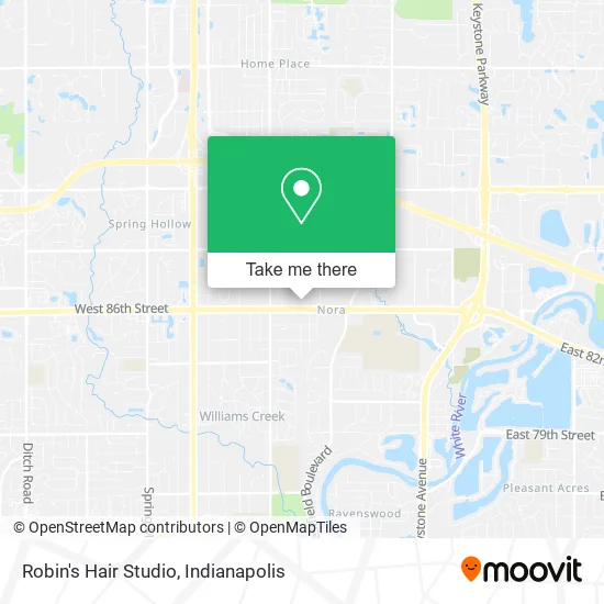 Robin's Hair Studio map