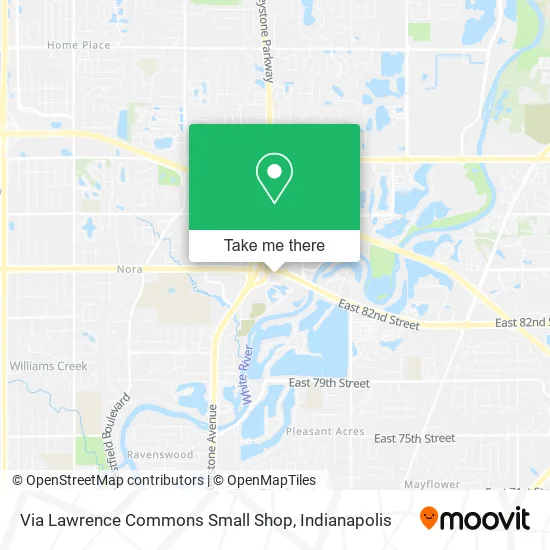 Via Lawrence Commons Small Shop map