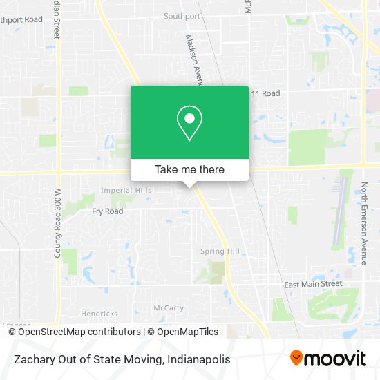 Zachary Out of State Moving map