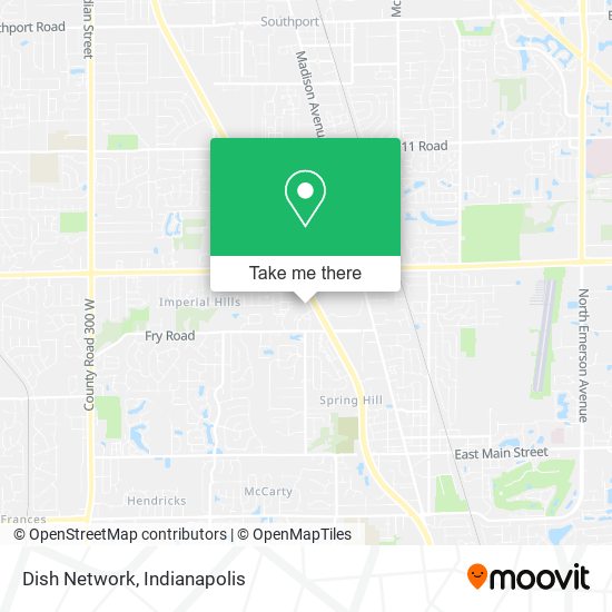 Mapa de Dish Network