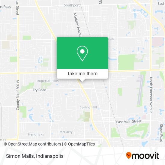 Simon Malls map