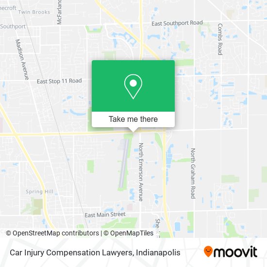 Car Injury Compensation Lawyers map