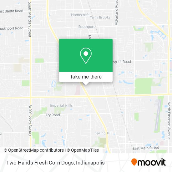 Mapa de Two Hands Fresh Corn Dogs