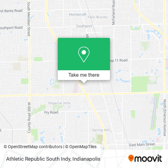 Mapa de Athletic Republic South Indy