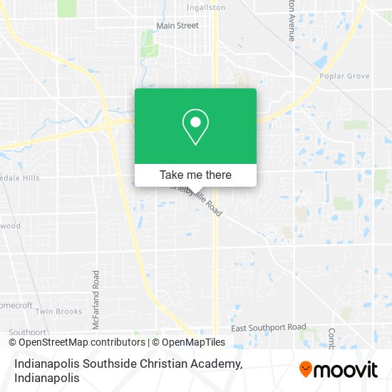 Mapa de Indianapolis Southside Christian Academy