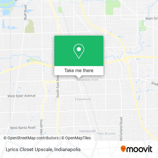 Mapa de Lyrics Closet Upscale