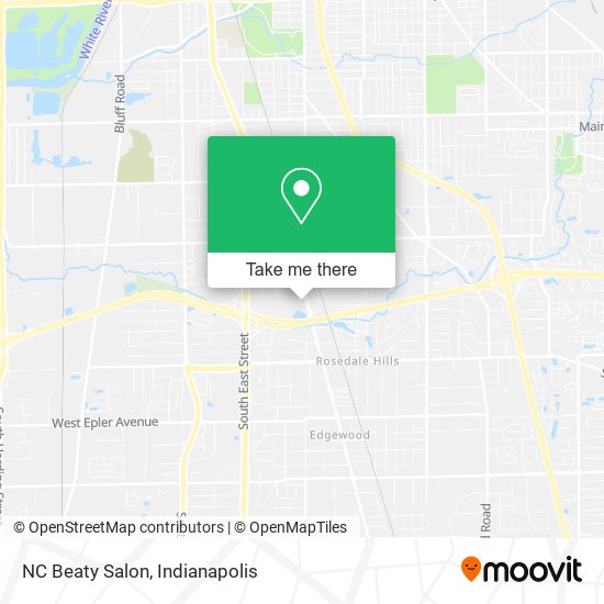 NC Beaty Salon map