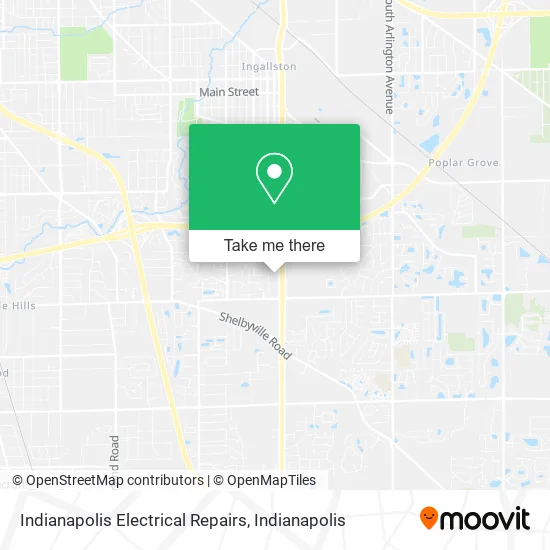 Indianapolis Electrical Repairs map