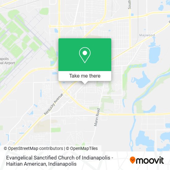 Evangelical Sanctified Church of Indianapolis - Haitian American map