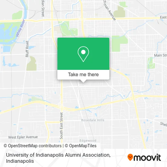 University of Indianapolis Alumni Association map