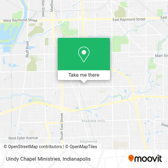 Uindy Chapel Ministries map