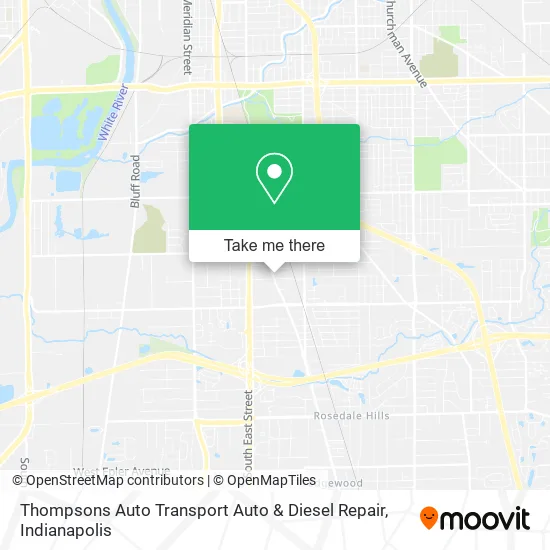 Mapa de Thompsons Auto Transport Auto & Diesel Repair