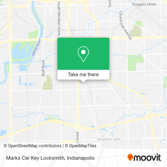 Marks Car Key Locksmith map